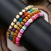 Bohemian Style Wooden Bead Bracelet Holiday Style Fashion Rainbow Color Soft Clay Bracelet DIY Beaded Bracelet Jewelry Female_ipsvogv.com