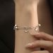 Sansheng Lucky Light Romantic For Girlfriend, Best Friend, Student Gift New Double Layer Round Bead Ginkgo Leaf_ipsvogv.com