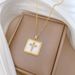 【 】 Square Cross Luxury Charm Gorgeous Full Diamond Necklace Women's Versatile Clavicle Titanium Steel Chain_ipsvogv.com