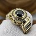 Unisex inlaid white zircon ring luxury men's engagement wedding jewelry_ipsvogv.com