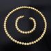 Unisex Alloy Jewelry New 8mm Round Glass Full Diamond Necklace High End Rap Cool Hip Hop Cuban Chain_ipsvogv.com