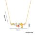Necklace Female Internet Celebrity Sparkling Colorful Zircon Light Luxury Necklace Candy Color Versatile Collarbone_ipsvogv.com
