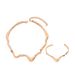 Ladies' Wind Jewelry Set Liquid Lava Metal Twisted Design Collar Bracelet High Grade Necklace_ipsvogv.com