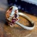 Sanjieins Fashion Women's Ring Alloy Inlaid With Tourmaline Color Creative Jewelry_ipsvogv.com