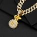 Niche Chinese Style Money Bag USD $symbol Pendant Street Hip-hop Full Diamond Personalized Cuban Chain Jewelry_ipsvogv.com
