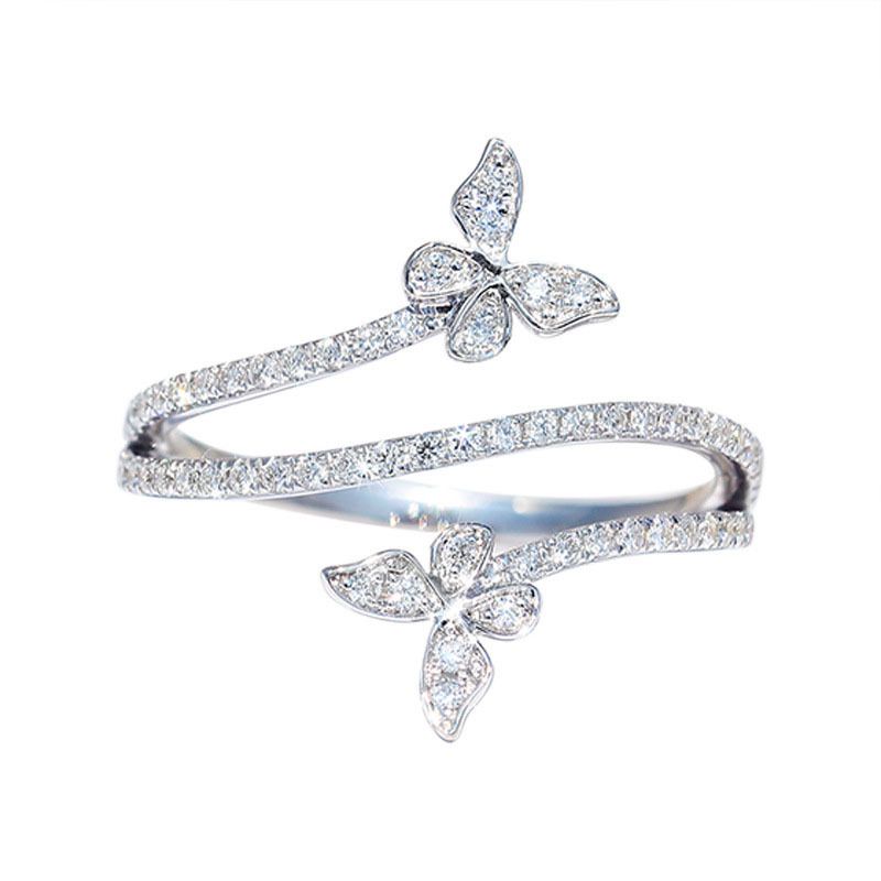 Cao Shi's Small Fresh Light Luxury For Advanced Butterfly Personalized Index Finger With Three Layers Of Japanese And_ipsvogv.com
