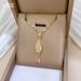 】 Angel's 【 Tears Zircon Light Luxury Charm Gorgeous Full Diamond Necklace Women's Versatile Clavicle Titanium Steel 【 】_ipsvogv.com