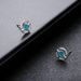 North Star Earstuds Men, Turquoise Cross Screws Twisting Ears, No Gender, Fashion Trend, Sterling Silver Earrings For_ipsvogv.com