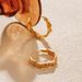 Women's Jewelry Large Size Personalized Metal Earrings High Grade Plain Ring Multi Layer C Shaped Superposition Design Modern Style Women's Popular_ipsvogv.com