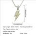 Instagram Wind Full Diamond Two Color Lightning Pendant Necklace, Trendy and Small, Cold Nightclub Bounce Long Sweater_ipsvogv.com