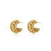 Women's Jewelry Retro Twisted Circle Earrings Light Luxury Niche Design High End Personality Metal Earrings Earrings_ipsvogv.com