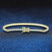 Modern Style Solid Color Sterling Silver Inlay Zircon Tennis Bracelet_ipsvogv.com