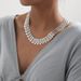Exaggerated And Atmospheric Jewelry, Hollowed Out Necklace, Female Punk Hip-hop Style, Silver Wide Chain Necklace_ipsvogv.com