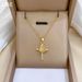 Gold Color Shiny Zircon Crown Cross Pendant Necklace for Women Fashion Sweet Girls Party Choker Jewelry_ipsvogv.com