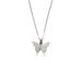 New Diamond Inlaid Butterfly Necklace Korean Version Ins Sweet Collarbone Chain Zircon Color Not Fading Versatile Niche_ipsvogv.com
