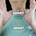 Men's Punk Style ROYALTY Pendant Necklace With Twist Chain, Hip Hop Jewelry For Men, Trendy Letter Charm Letter ROYALTY Pendant Trendy Personality_ipsvogv.com
