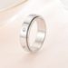 Women's Jewelry Plain Plate Diamond Couple Rings, Rotatable Rings, Couple Jewelry Pattern_ipsvogv.com