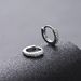 Full Diamond Plain Circle Men, Silver Needle Earrings For Women, Versatile, Simple, Light Luxury, High-end And Stylish_ipsvogv.com