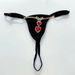 Ladies double heart rhinestone body chain sexy thong love panties fashion accessories female body chain_ipsvogv.com