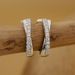 Women's Jewelry Fashion Cross Single Row Diamond Earrings Personality Design Temperament S925 Sterling Silver Earrings_ipsvogv.com