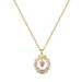 】 Circular 【 Love Light Luxury Charm Gorgeous Full Diamond Necklace Women's Versatile Clavicle Titanium Steel Chain 【 】_ipsvogv.com
