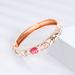 Daili Enamel Chinese Style Bracelet Zinc Alloy Bracelet Flower Open Bracelet Tourist Attraction Souvenir_ipsvogv.com