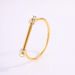 Unisex steel bracelet new style does not fade horseshoe buckle diamond inlaid versatile personality female light luxury bracelet_ipsvogv.com