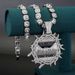 Full Last Supper Pendant For Men And Women Alloy Thorn Inlaid Diamond Classic Cuban Necklace_ipsvogv.com
