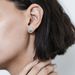 New Product Recommendation: Fashionable And Elegant Micro Inlaid White Zircon For Women, Square Double Earrings_ipsvogv.com