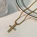 Light Luxury Cross Necklace, Men's Hip-hop Niche Design, Fashionable Personality, Versatile Long Fashion Accessory_ipsvogv.com