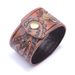 Fashion Personalit Trend Bracelet Classic Embossed Oil Painting Wide Leather Men's Wristband Punk Stle Hip-hop_ipsvogv.com
