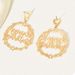American style minimalist metal blessing letters, large niche heart design, exaggerated temperament, earri, and_ipsvogv.com