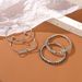 Hot Selling Bracelets, Fashionable Minimalist Full Diamond Bracelet, Knotted And Wrapped Bracelet Set Of 4 Pieces_ipsvogv.com