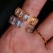 INS Hip-hop Square Zircon Ring Women's Micro-inlay Adjustable Love People Fishtail Ring Jewelry Ring_ipsvogv.com