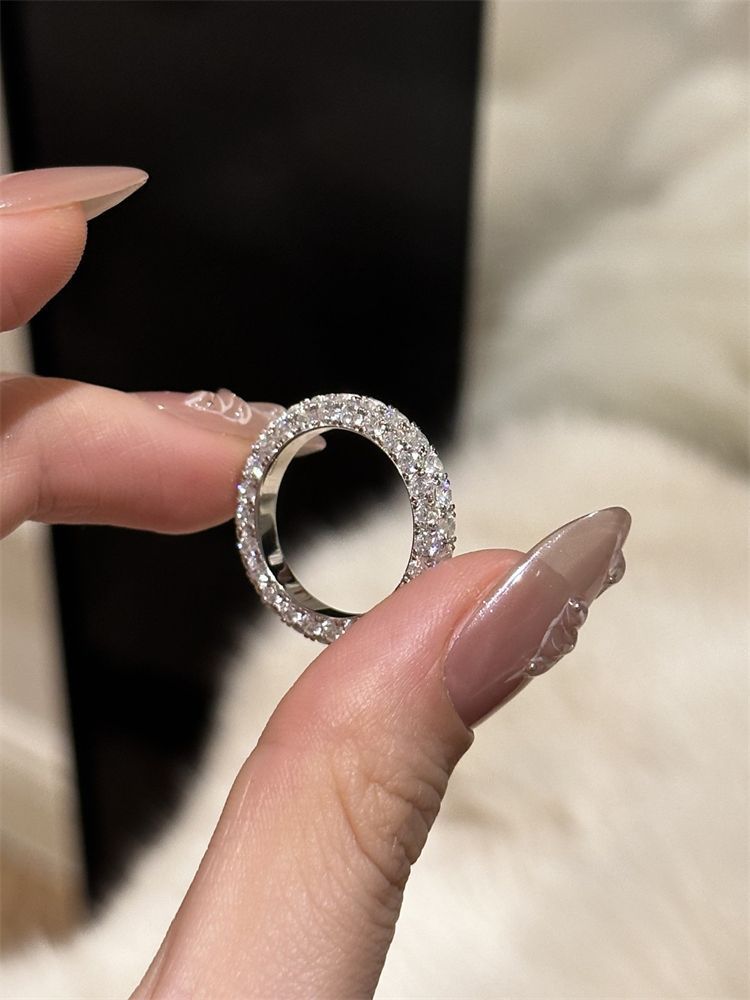 Exquisite Diamond Filled Donut For Women, Vintae, Liht Luxury, Niche, Exquisite, Versatile, Hih-end, Index Finer_ipsvogv.com