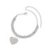 Hot Selling Trend Beach Diamond Inlaid Fashion Rhinestone Love Pendant Anklet_ipsvogv.com