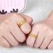 Micro Inlaid Brass Gold-plated Couple's Ring Vietnamese Sand Gold Men's And Women's Jewelry_ipsvogv.com