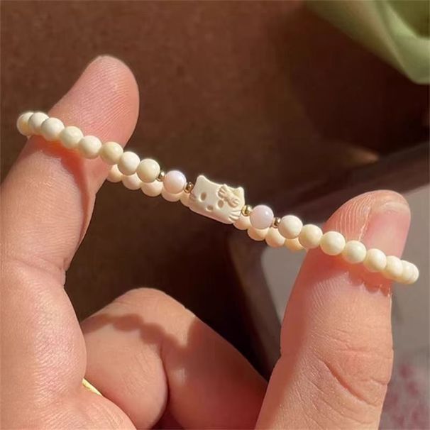 Cute Design Cartoon Kitten Bead For Women, Sweet And Fresh Chinese Style Fashionable Versatile Bracelet_ipsvogv.com