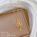 Titanium Steel 【 】 Three Roses Diamonds, Light Luxury Temperament, Gorgeous Full Of Diamonds Necklace, Women's Versatile 【 】 , Temperament, Necklace,_ipsvogv.com