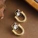 Real Gold Electroplated Atmospheric Diamond Inlaid Zircon With Feminine Temperament, Fashionable And High-end Silver_ipsvogv.com