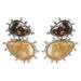 ZA Baroque Personalized Trendy Geometric Resin Pendant with Light Luxury Charm Alloy Earrings for Women_ipsvogv.com