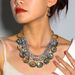 Retro Style Exaggerated Crystal Multi Layer Necklace Clavicle Chain Jewelry_ipsvogv.com