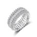 Luxury zircon full diamond plain ring Female Minority advanced design sense r4577_ipsvogv.com
