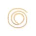 Hip Hop 5mm Alloy Rhinestone Row Tennis Necklace Simple Versatile Men's Cuban Chain_ipsvogv.com