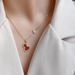 Titanium Steel Material Red Minimalist New Fashion Necklace, Female Gourd, Wealth Attracting, Transportation, Collarbone_ipsvogv.com