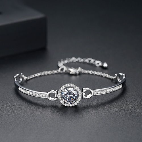 Women's Jewelry Disc Micro Inlaid Zircon Bracelet New Temperament Copper Inlaid Zircon Bracelet Jewelry Bracelet Gift_ipsvogv.com