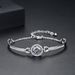 Women's Jewelry Disc Micro Inlaid Zircon Bracelet New Temperament Copper Inlaid Zircon Bracelet Jewelry Bracelet Gift_ipsvogv.com