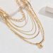 Personality Simple Style Multi Layer Necklace Female Fashion Niche Lock Design Long Chain Hip Hop Clavicle Chain_ipsvogv.com