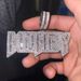 Men's Hip Hop Letter Pendant Necklace With Full CZ Stones, Trendy Cuban Chain, Silver & Gold Options (Sizes 50-80cm) Hip Hop Pendant_ipsvogv.com