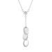 Niche design high end S925 sterling silver zircon jewelry set necklace earrings silver jewelry_ipsvogv.com